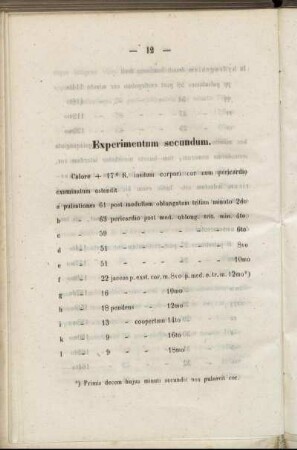 Experimentum secundum