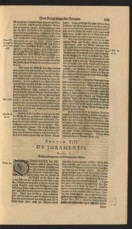 Sectio XIII. De Juramentis.