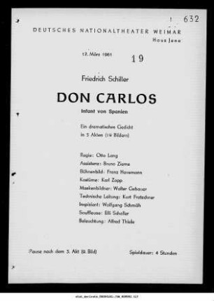 Don Carlos Infant von Spanien