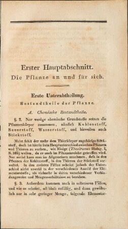 A. Chemische Bestandtheile