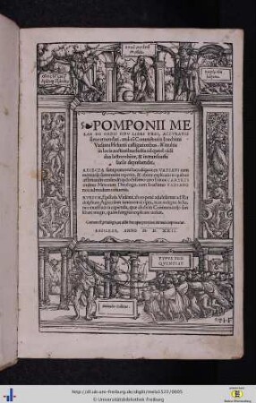 Pomponii Melae De Orbis Sitv Libri Tres