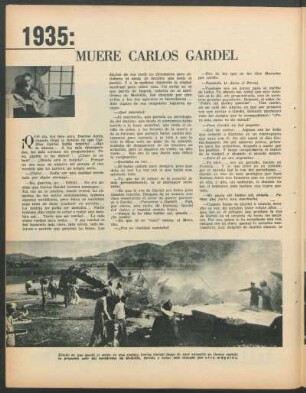 1935: Muere Carlos Gardel
