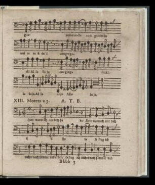 XIII. Herz wann ich nur dich habe (Moteta a 3. Altus, Tenor & Bassus)