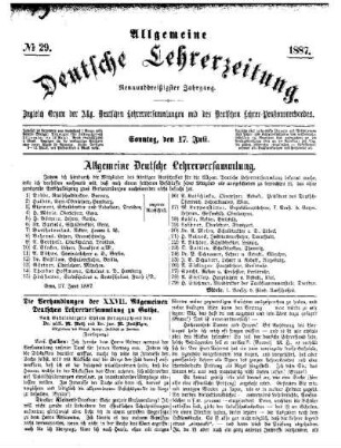 Die Verhandlungen der XXVII. Allgemeinen Deutschen Lehrerversammlung zu Gotha : (Fortsetzung)