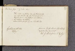 W[ilhelm] J[akob] Baumhauer. – Incipit: Nie musste ein Leiden. – Hamburg, 20.02.1793