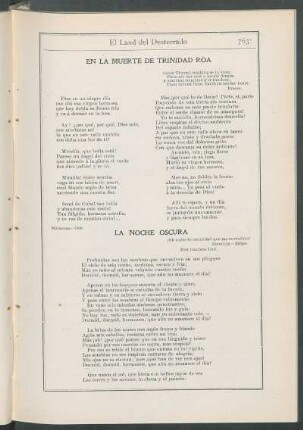 En la muerte de Trinidad Rosa. [Poesía]