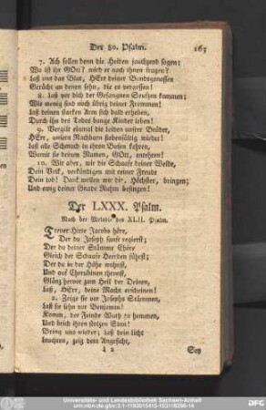 Der LXXX. Psalm.