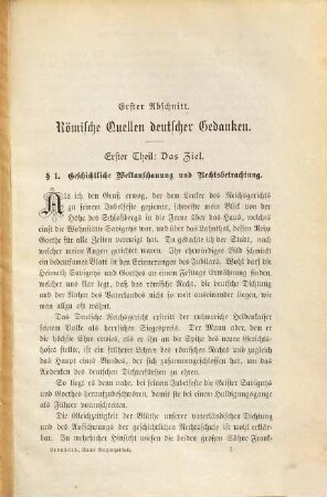 Roms Vergangenheit und Deutschlands Recht : ein Überblick über die Geschichte des römischen Staates in ihrem Zusammenhange mit dem gegenwärtigen Rechtsleben ; eine Festschrift