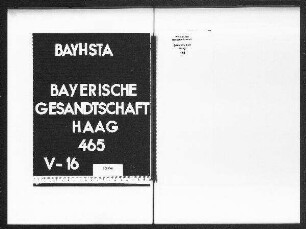 Abschriften von Denkschriften verschiedener Gesandter an die Generalstände
