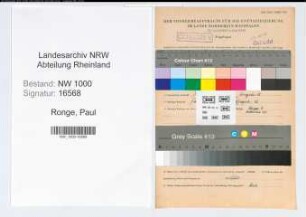 Entnazifizierung Paul Ronge, geb. 18.11.1919 (Polizeibeamter)