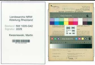 Entnazifizierung Martin Kwasniewski , geb. 21.10.1909 (Malermeister)