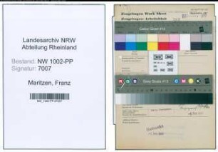 Entnazifizierung Franz Maritzen , geb. 14.06.1900 (Kaufmann)