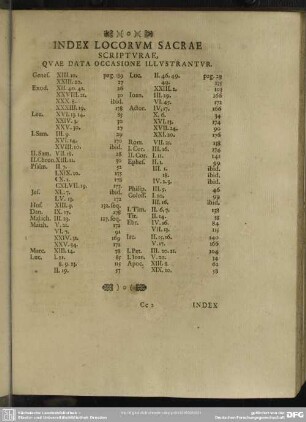 Index Locorum Sacrae Scripturae, Quae Data Occassione Illustrantur