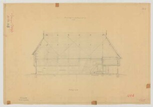 Lenzerwische (Kreis Westprignitz): [Rosinscher Hof]. [Bauernhaus] (Längsschnitt)