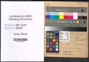 Entnazifizierung Maria Jung , geb. 01.04.1896 ()