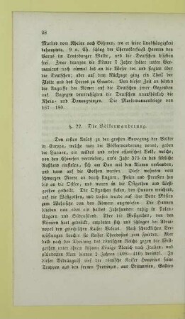 Die Völkerwanderung