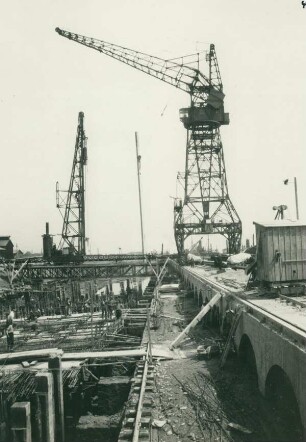 Kaimauerverstärkung, Le Havre, 1928-1930