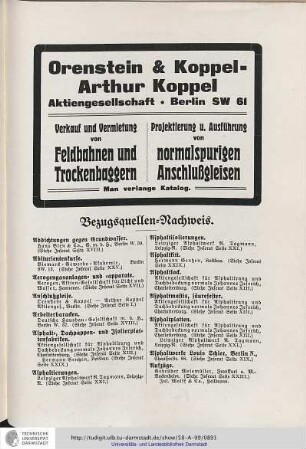 Bezugsquellen-Nachweis