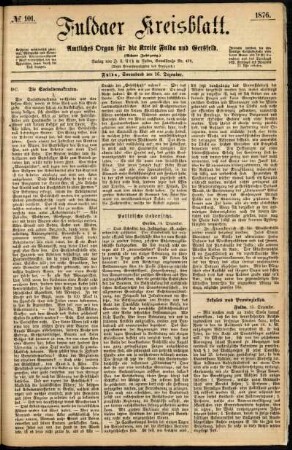 Ausgabe vom Samstag, den 16. Dezember 1876.