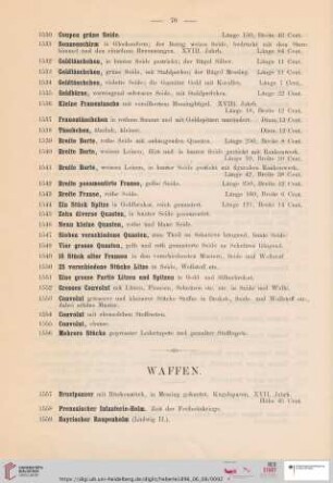 Waffen (Nr. 1556-1611)