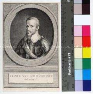 Porträt des niederländischen Seefahrers, Vizeadmirals der Admiralität von Amsterdam und Kapitän der Niederländischen Ostindien-Kompagnie Jacob van Heemskerk