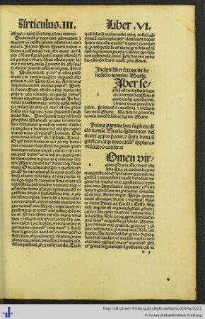 Liber VI. De Benedicto Nomine.