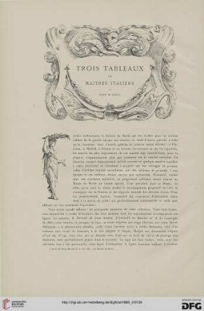 12: Trois tableaux de maitres italiens au Musée de Berlin