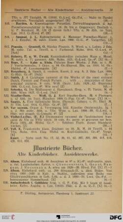 Illustrierte Bücher, Alte Kinderbücher, Ansichtenwerke (Nr. 528-763)