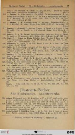 Illustrierte Bücher, Alte Kinderbücher, Ansichtenwerke (Nr. 528-763)