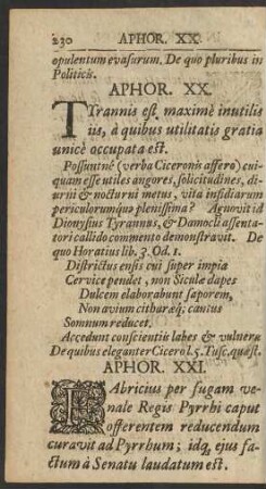 Aphor. XXI.