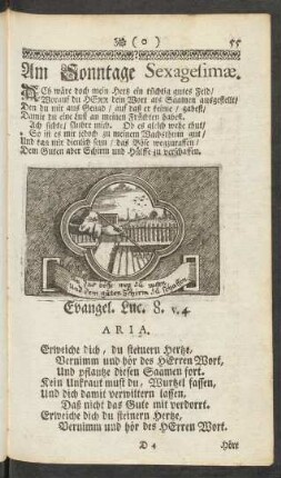 Am Sonntage Sexagesimae
