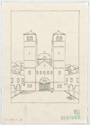 Fischer, Theodor; Nürnberg; Reformations - Gedächtniskirche - Perspektive