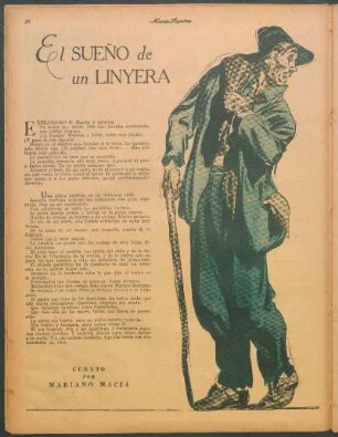 El sueño de un linyera : Cuento por Mariano Maciá