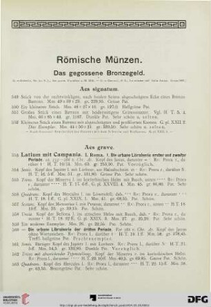 Aes signatum (Nr. 549-552)