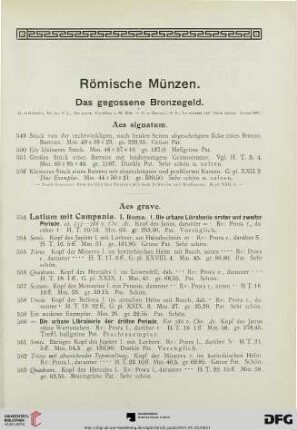 Aes signatum (Nr. 549-552)