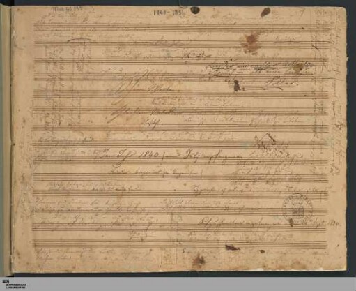 w: "Schöne Worte" in Schlechten Melodien übersetzt [24 Lieder] - Cod.mus.II.fol.53,w