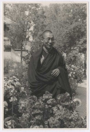 Lhasa. Dalai Lama in seinem Garten