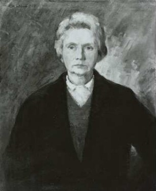 Selbstbildnis Hildegard Böhme : Böhme, Hildegard: Selbstbildnis. Öl/Lw., 85 x 70 cm. 1967. Eigentum der Künstlerin