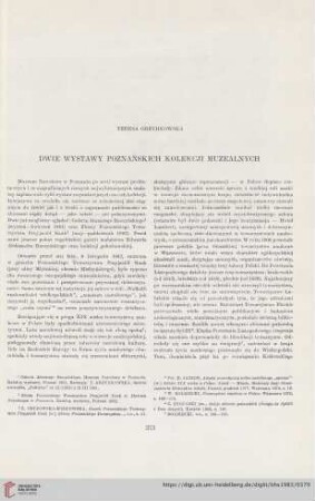 45: Dwie wystawy poznańskich kolekcji muzealnych