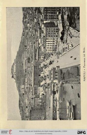 Napoli – Panorama dal Molo – Panorama du mole – Panorama from the Mole – Panorama vom Hafendamm