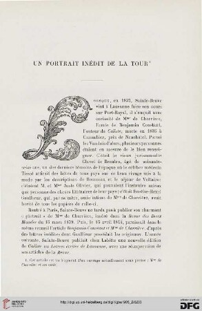 3. Pér. 34.1905: Un portrait inédit de La Tour