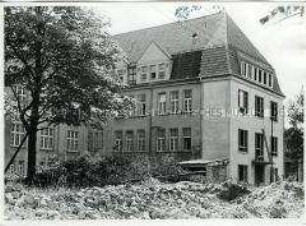 Bauarbeiten am Krankenhaus in Burg