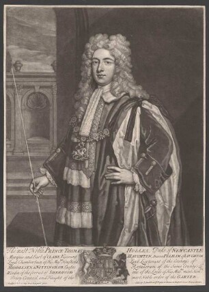 Porträt Pelham-Holles, Thomas, 1. Herzog von Newcastle under-Lyne, Lord Chamberlain (1693–1768)