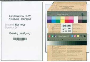 Entnazifizierung Wolfgang Beeking , geb. 24.01.1905 (Angestellter)