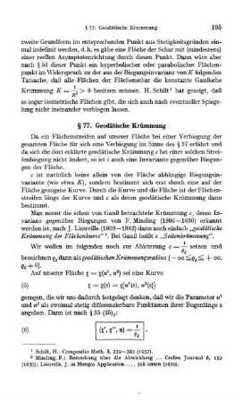 § 77. Geodätische Krümmung