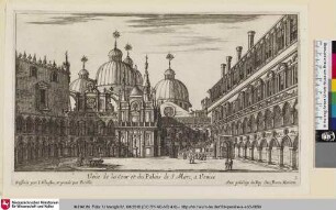 Veuë de la Cour et du Palais de S. Marc, a Venise