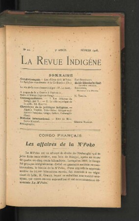 3e. Année, Nr. 22. Février 1908.