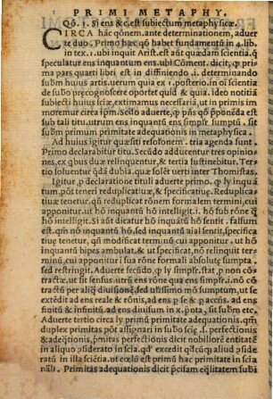 In omnibus Metaphysicae libris quaesita