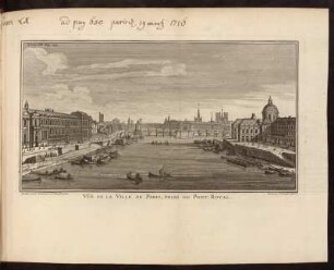 Vue De La Ville De Paris, Prise Du Pont Royal.