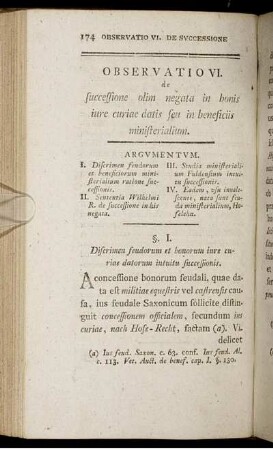 Observatio VI.